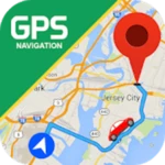 gps road map android application logo